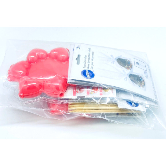 Candy Hearts Making Kit Molds Skewers And Bags Wilton - Picture 9 of 12